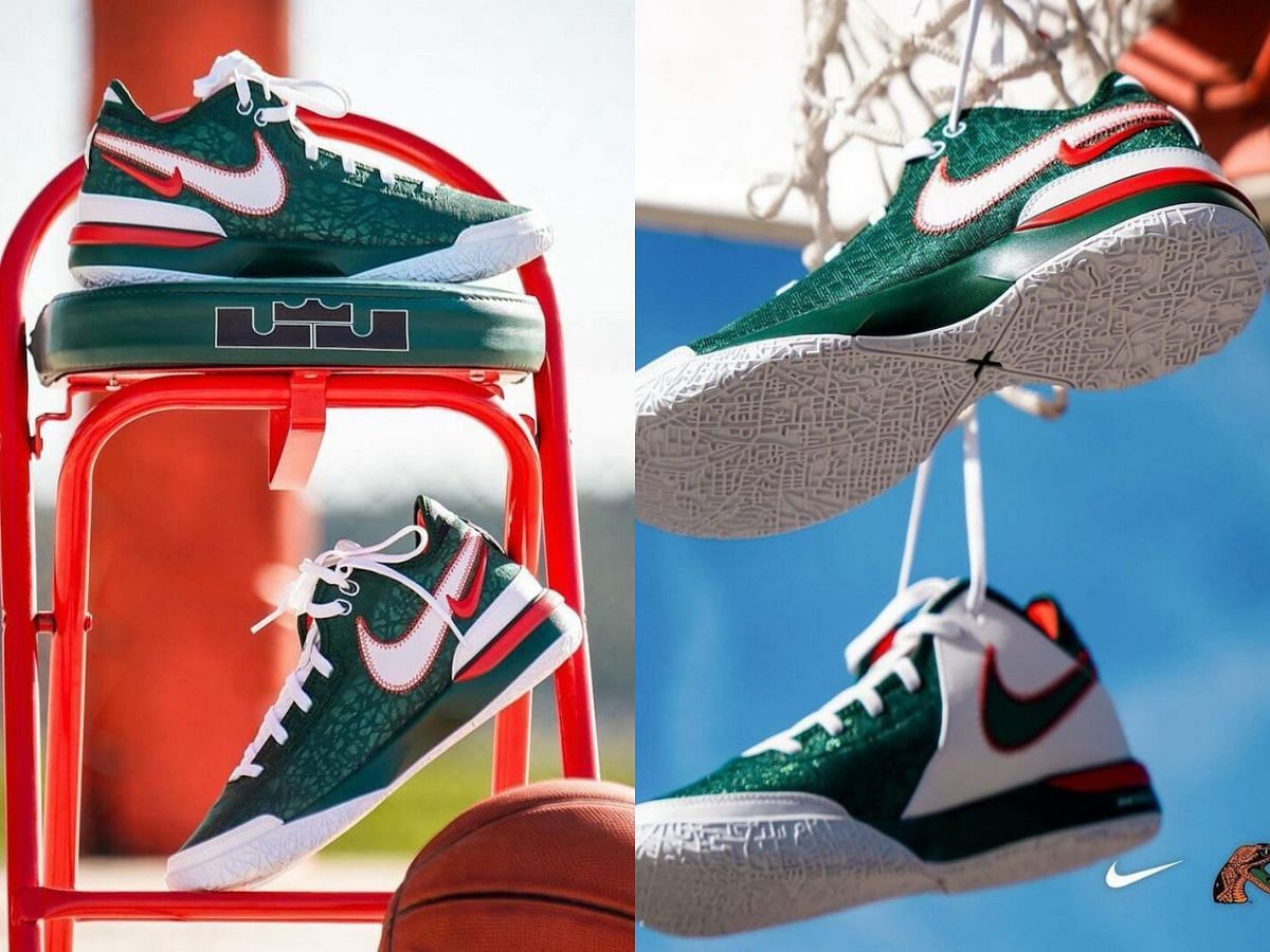 Take a closer look at the PE sneakers (Image via Instagram/@famuathletics)