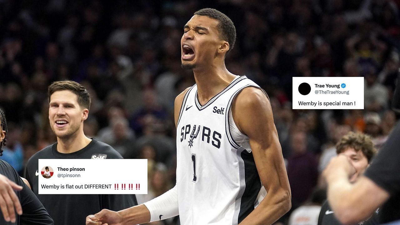 Trae Young and NBA world react to Victor Wembanyama