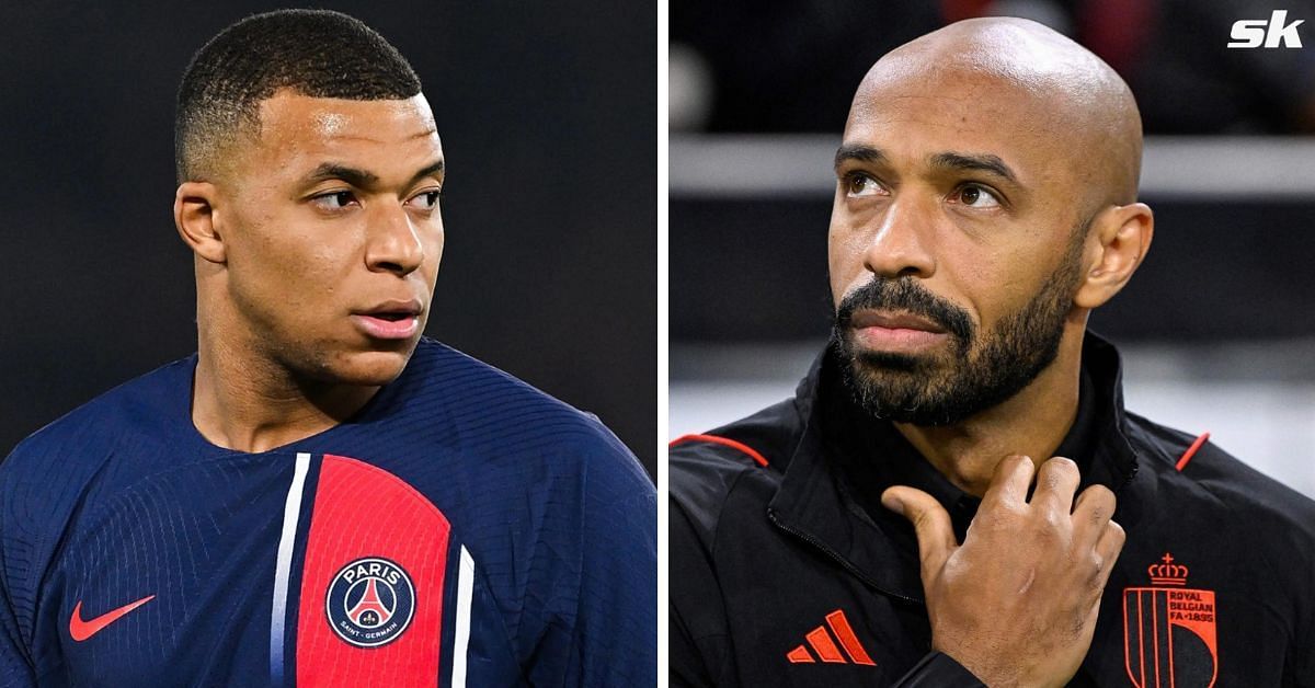 Kylian Mbappe and Thierry Henry 