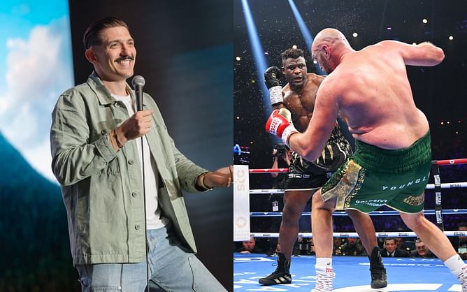 Andrew Schulz theorizes exactly when an altered power dynamic gave Francis Ngannou an upper-hand against Tyson Fury