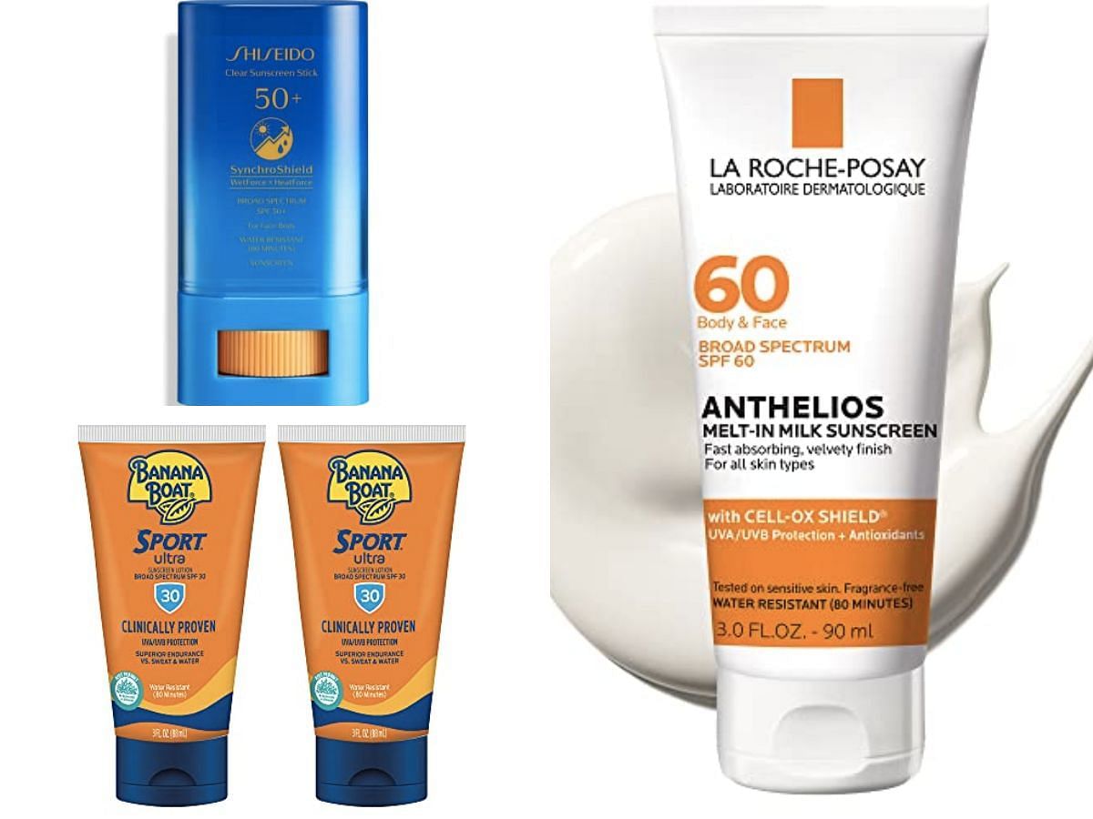 Top travel-size sunscreens for maintaining youthful skin (Image via Sportskeeda)