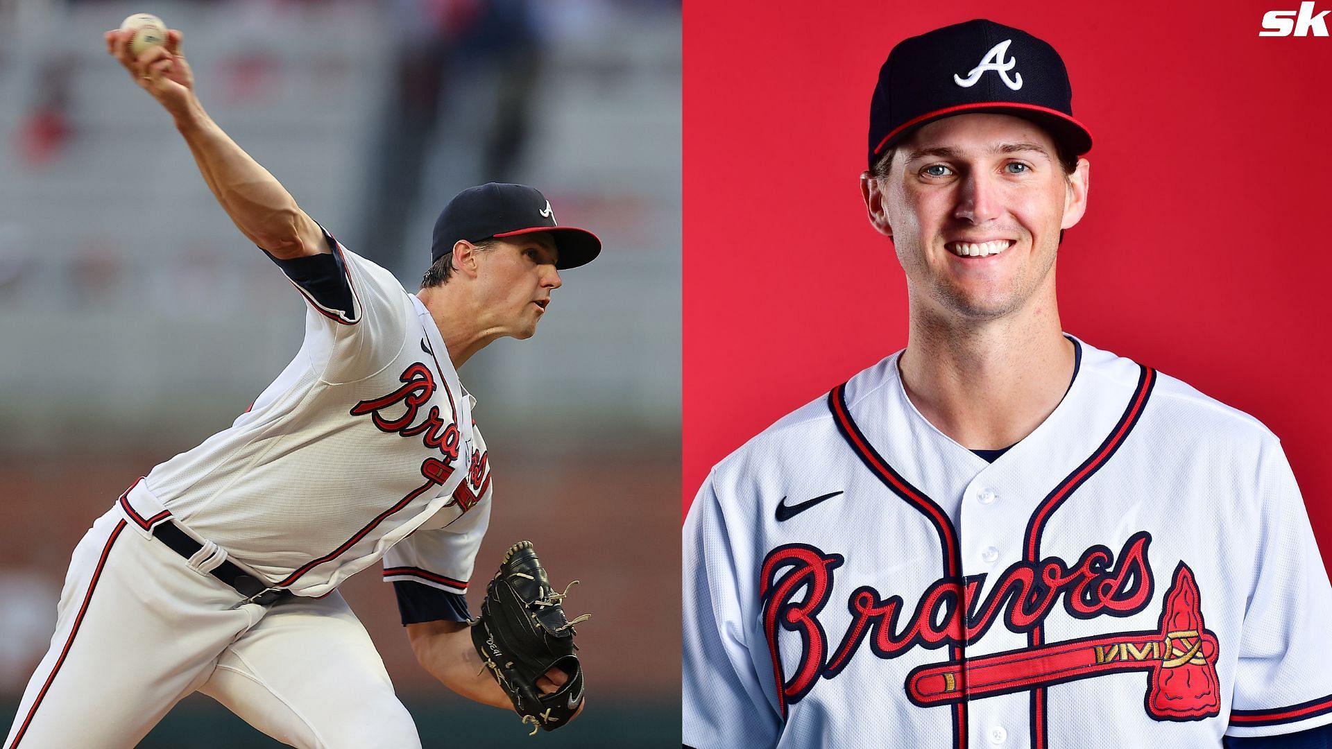 Kyle Wright of the Atlanta Braves pitches against the Washington Nationals at Truist Park