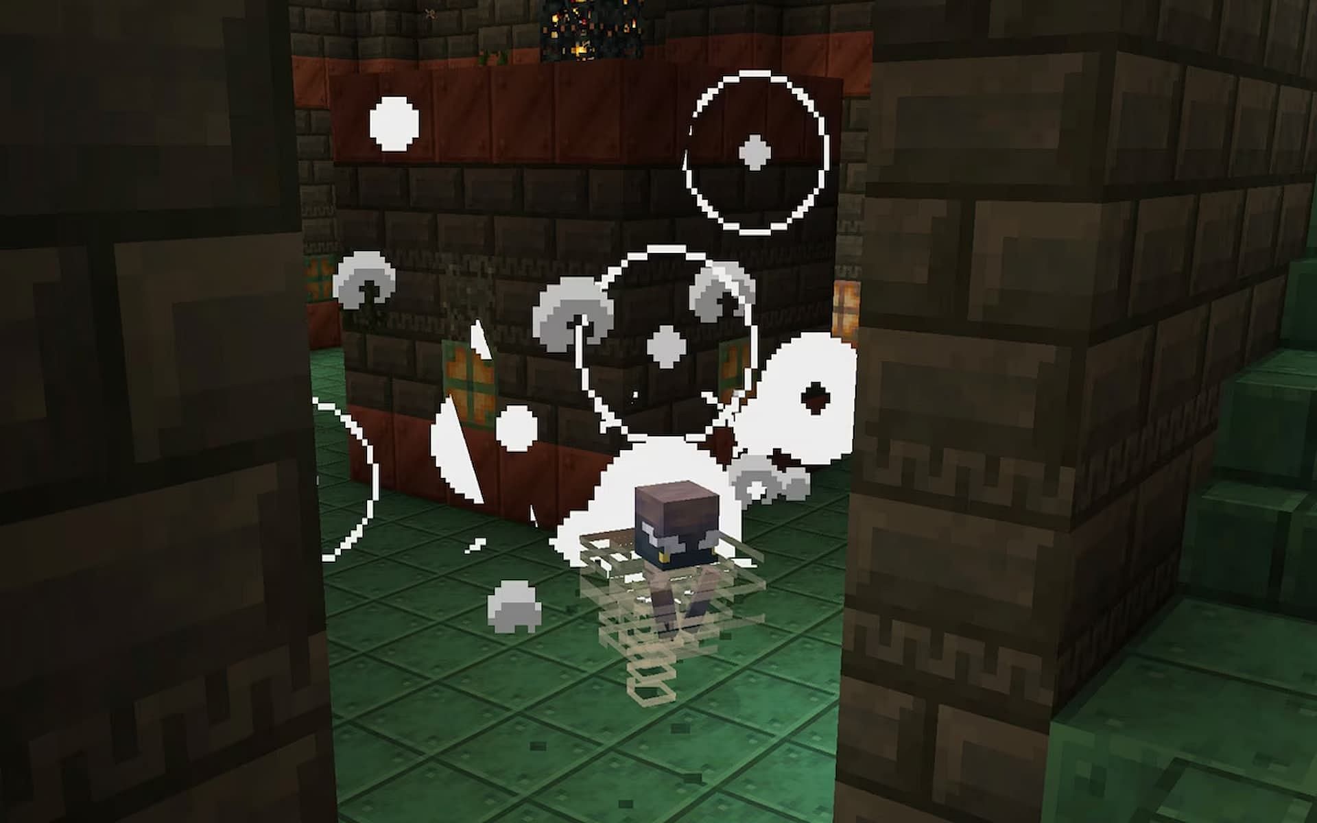 The Breeze can be dangerous by blowing players into traps and hazards (Image via Mojang)