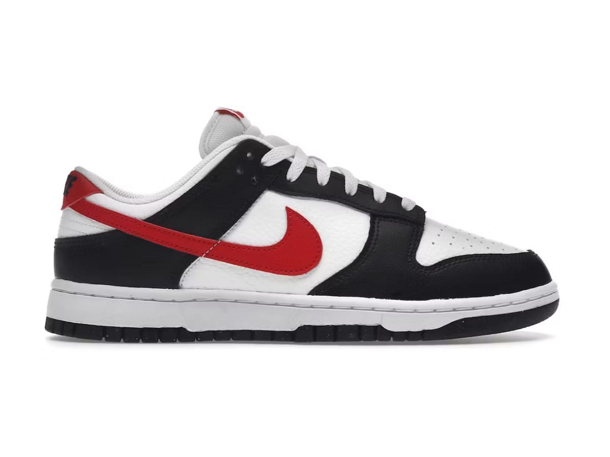 Nike Dunk Low &ldquo;Red Swoosh Panda&rdquo; (Image via Nike website)