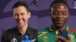 [Watch] "Trent and I have too much beef" - Kagiso Rabada says he wants to break Boult's bat in 2023 World Cup match