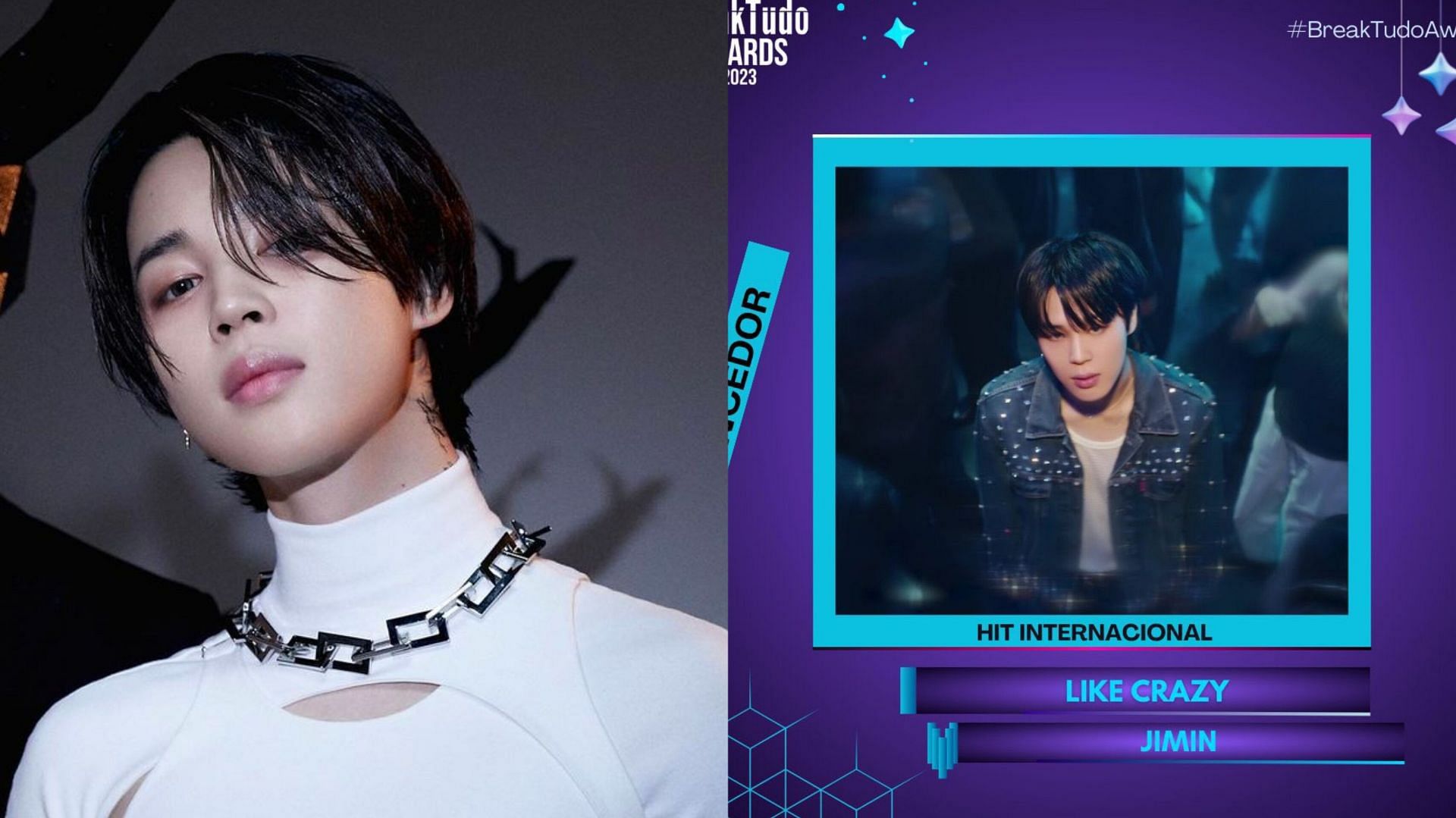 Featuring Jimin (Image via Bighit Entertainment and BreakTudo Awards/X)