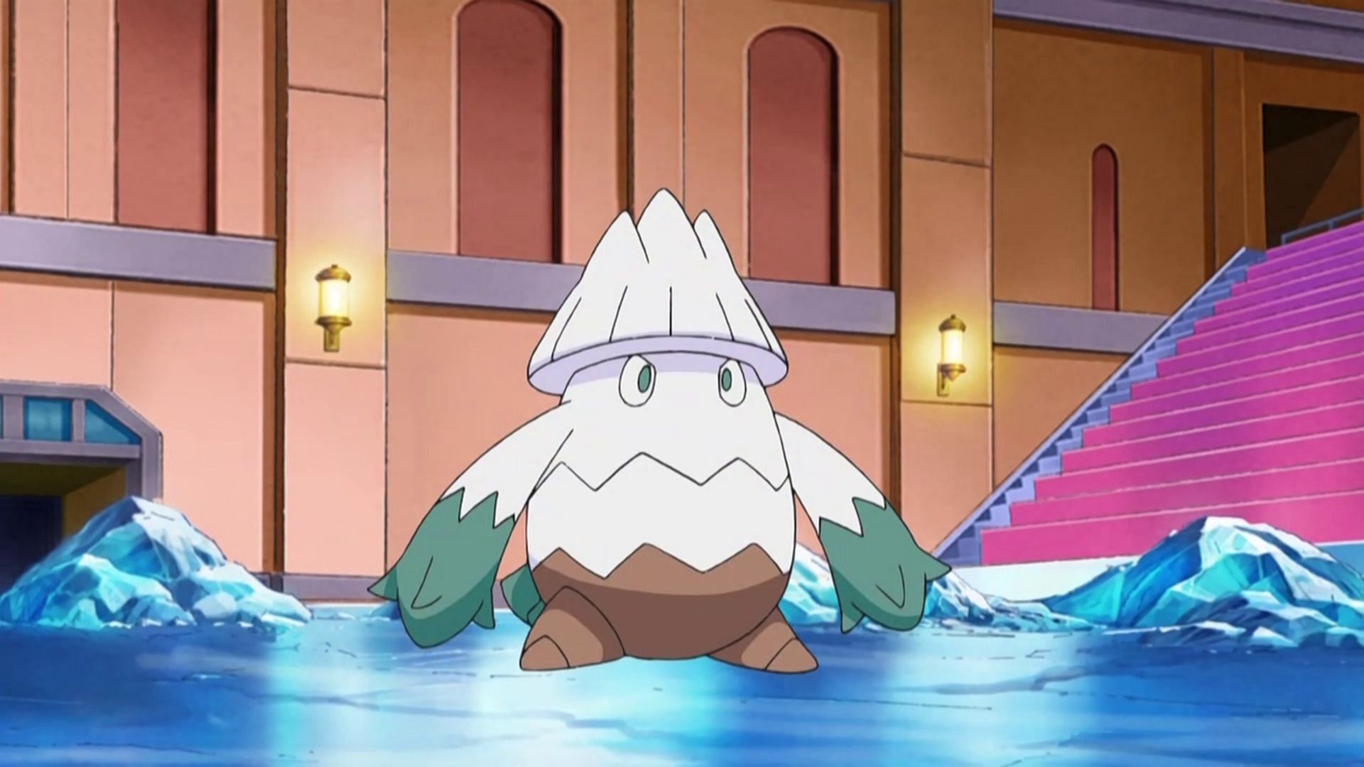 Snover as seen in the anime (Image via The Pokemon Company)