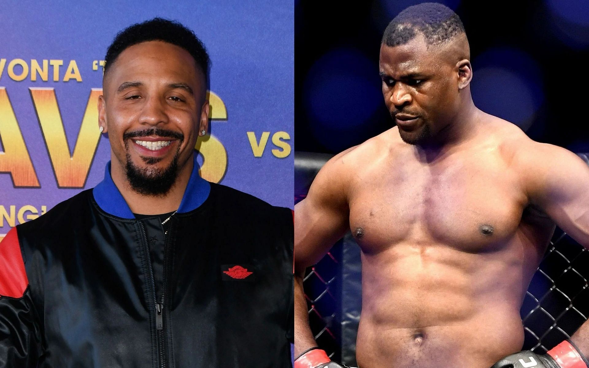 Andre Ward (L), and Francis Ngannou (R).