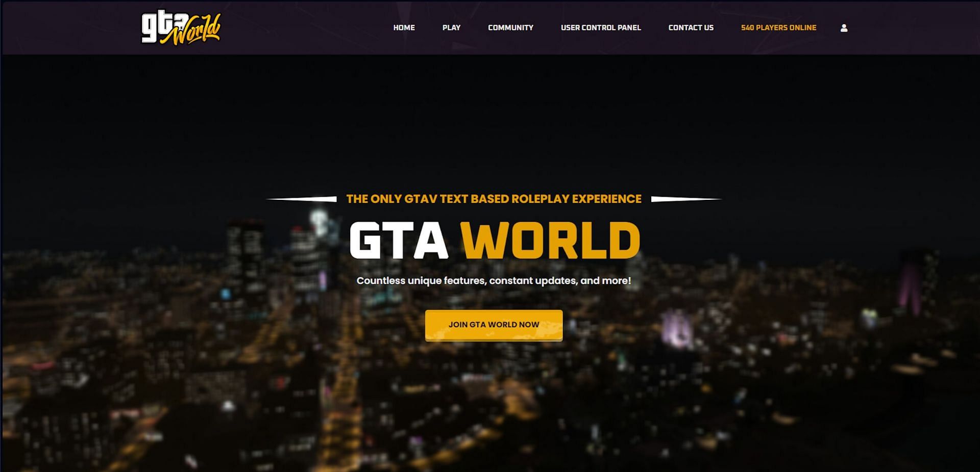 The official website has a join now option (Image via GTA World)