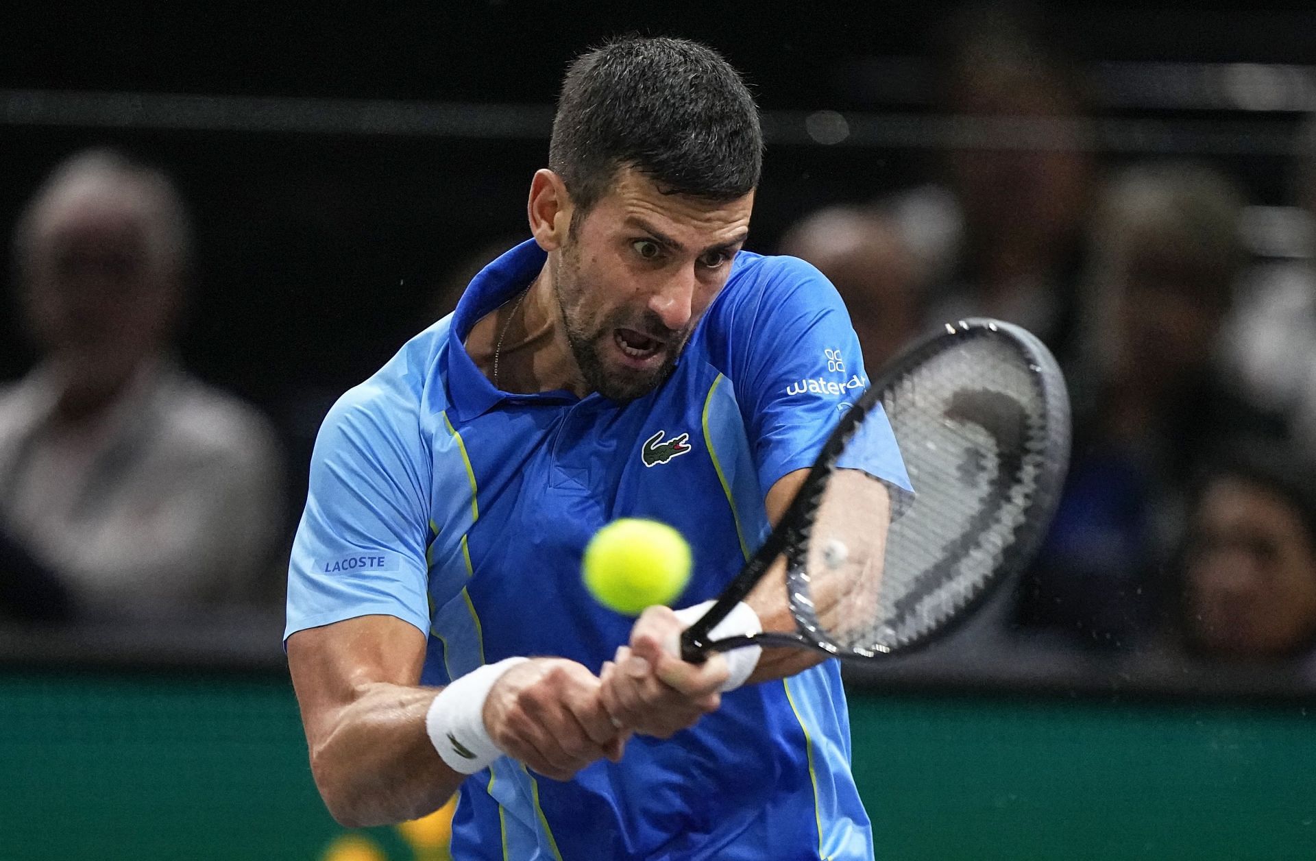 Djokovic struggles in 2023 Paris Masters