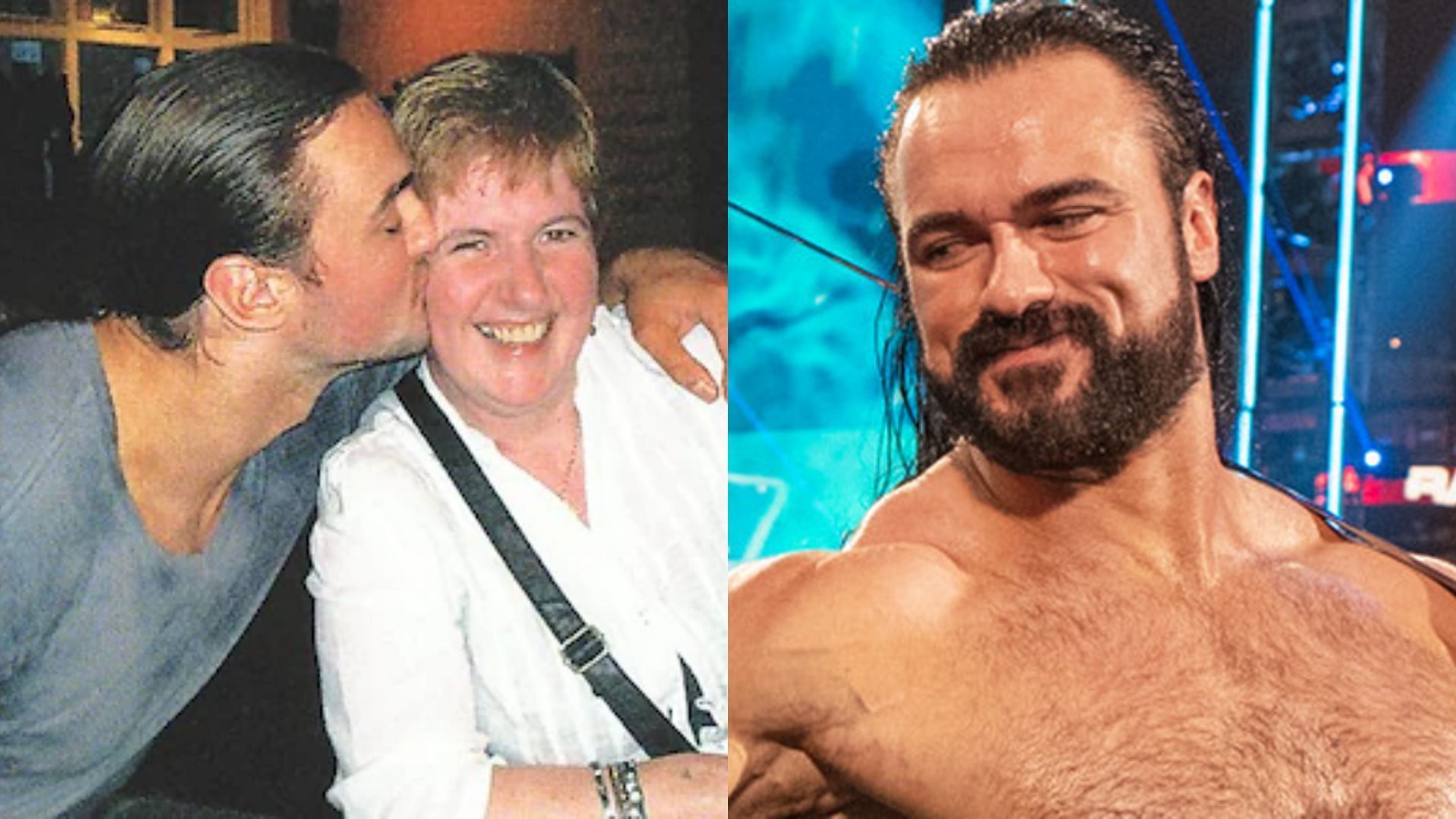 Drew McIntyre and his mother (left)
