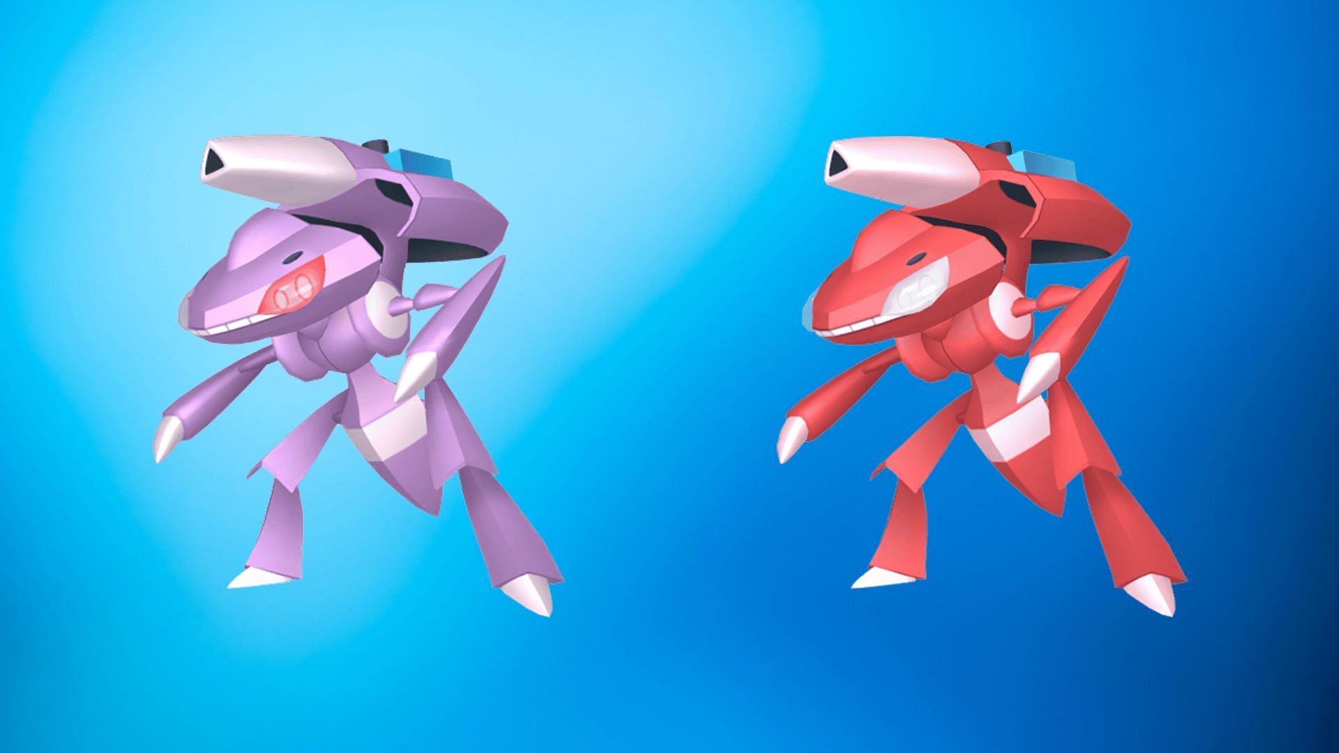 Regular and shiny Douse Drive Genesect (Image via TPC)