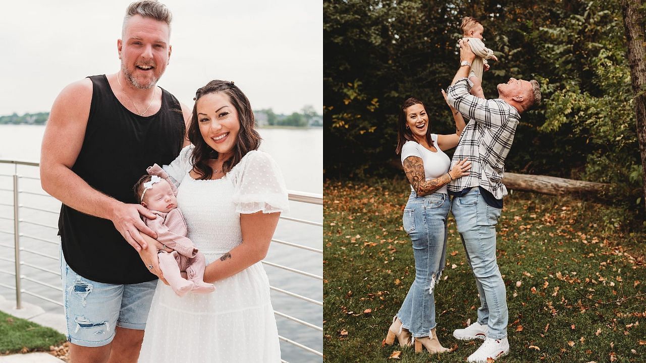 IN PHOTOS: Pat McAfee and wife Samantha celebrate first Thanksgiving with daughter Kenzie