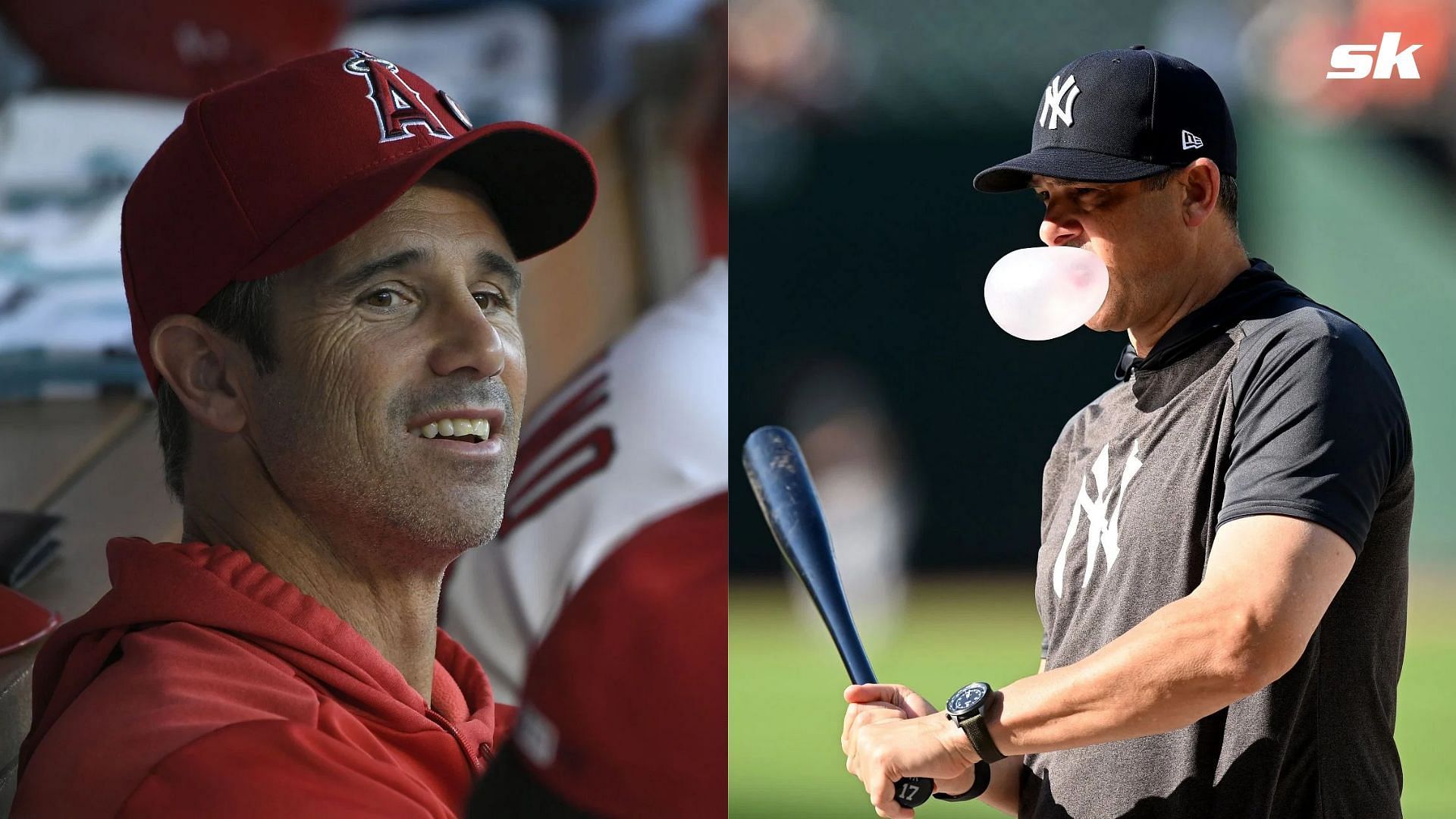 New York Yankees Brad Ausmus &amp; Aaron Boone