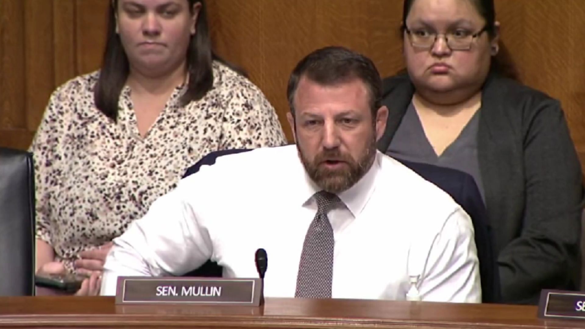 Senator Markwayne Mullin is a former MMA fighter. (Image via X/NoLieWithBTC)