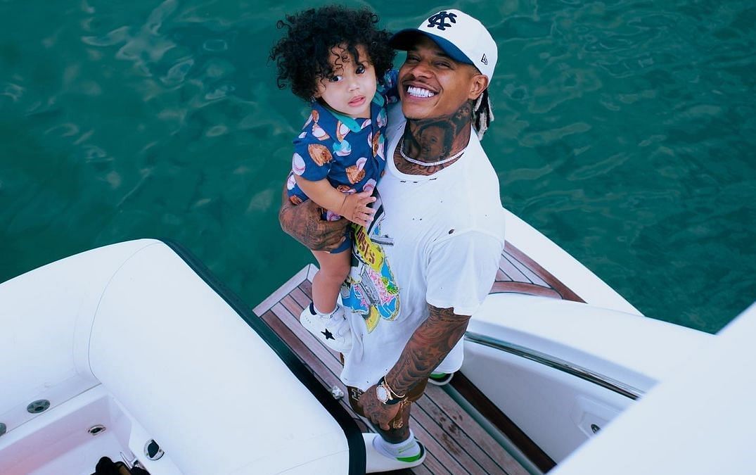 Marcus Stroman with his son, Kai Zen. Source: Marcus Stroman&rsquo;s official Instagram page/@stroman