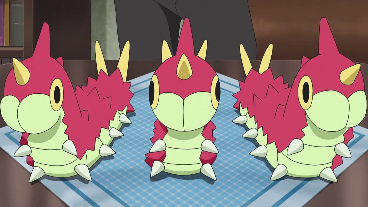 Wurmple as seen in the anime (Image via The Pokemon Company)