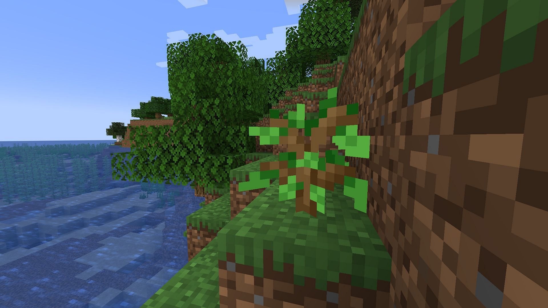 Players need to keep replanting trees to get wood in Minecraft (Image via Mojang)