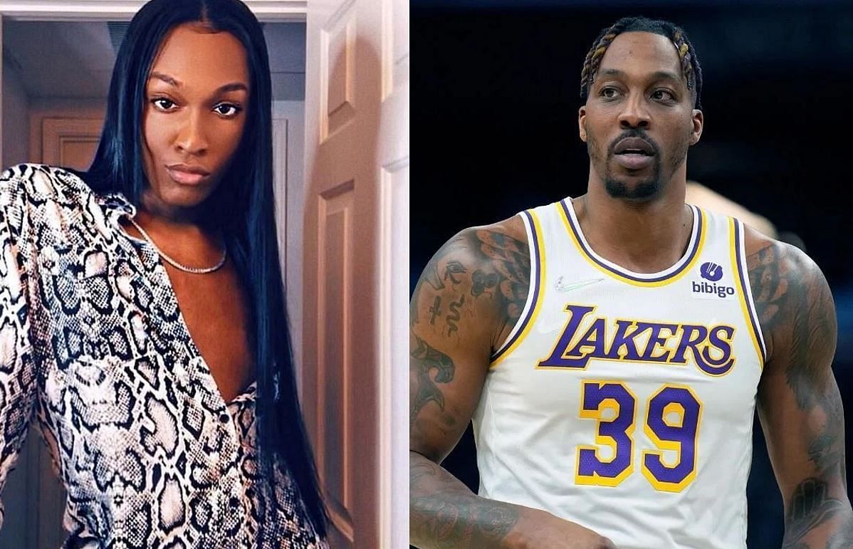 Masin Elije (L), who identifies as a gay man, claimed that he was in a relationship with former NBA All-Star Dwight Howard (R).