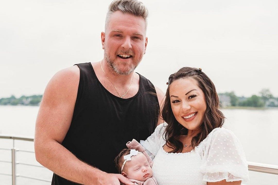 Pat McAfee with wife Samantha McAfee and daughter Mackenzie McAfee