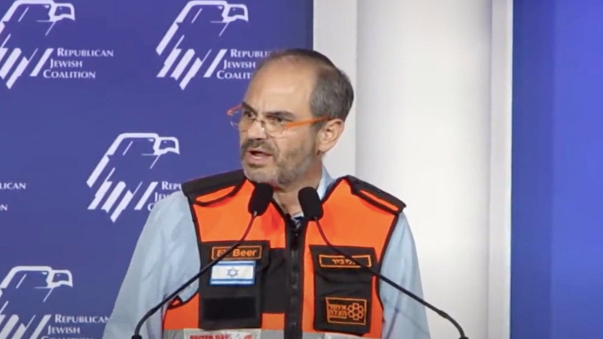 Eli Beer, the founder of the volunteer-based Israeli EMS organization United Hatzalah (Image via screenshot London oil/X)