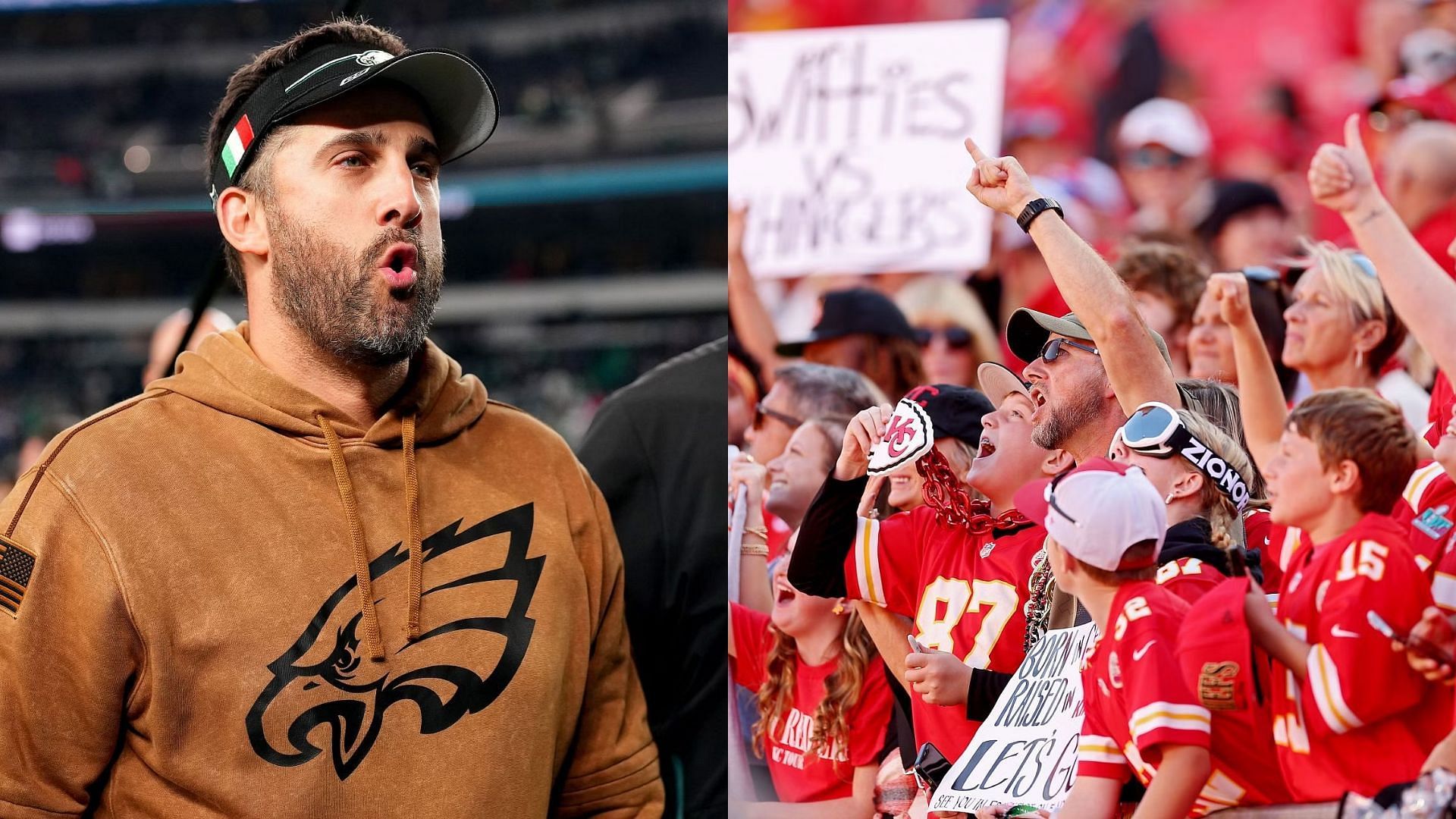 Nick Sirianni verbally attacked Chiefs fans after his Eagles won 21-17 at Arrowhead