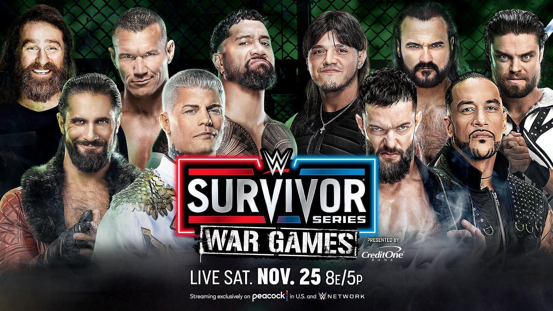 The WarGames match scheduled  for Survivor Series