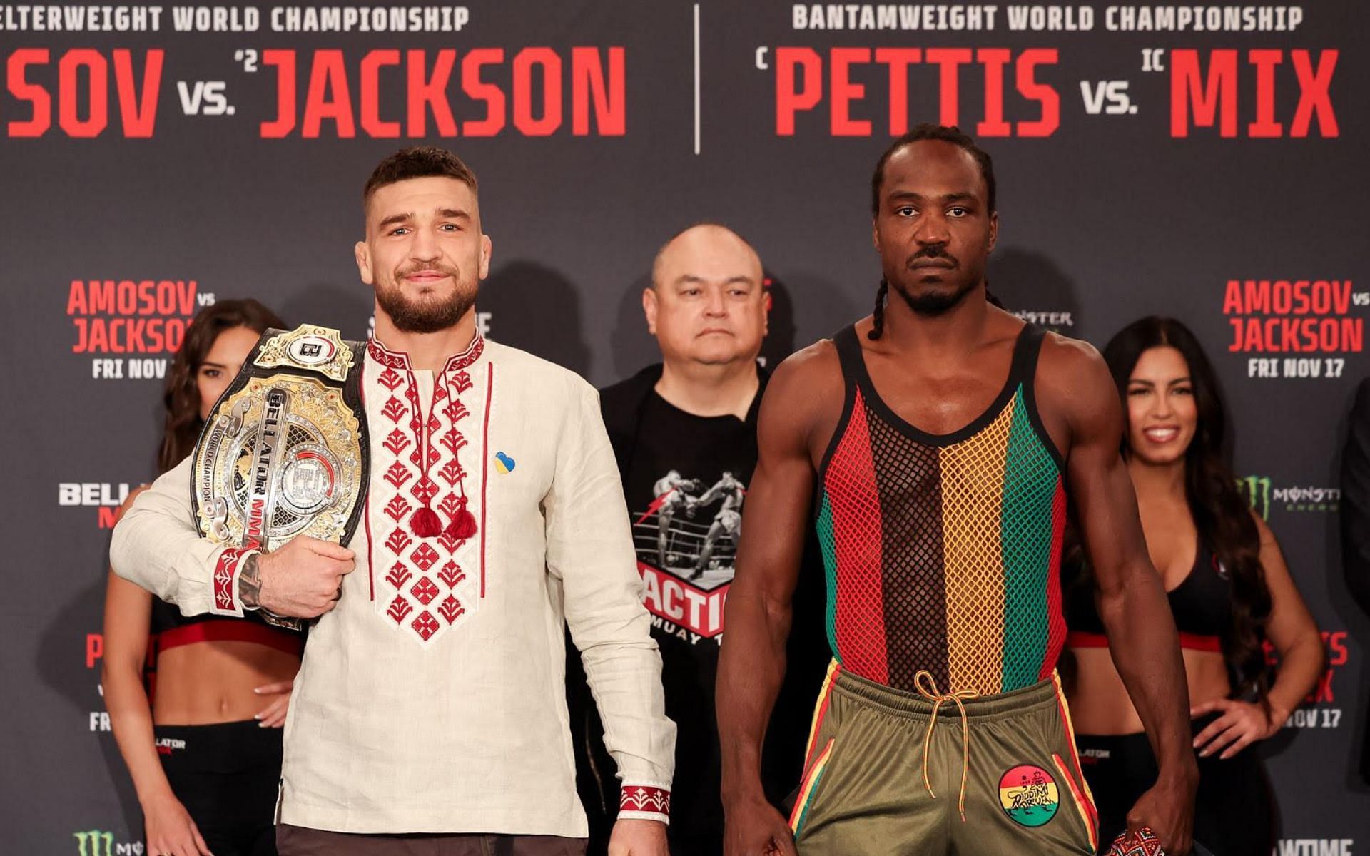Yaroslav Amosov and Jason Jackson [Photo credit: Bellator MMA / Lucas Noonan]