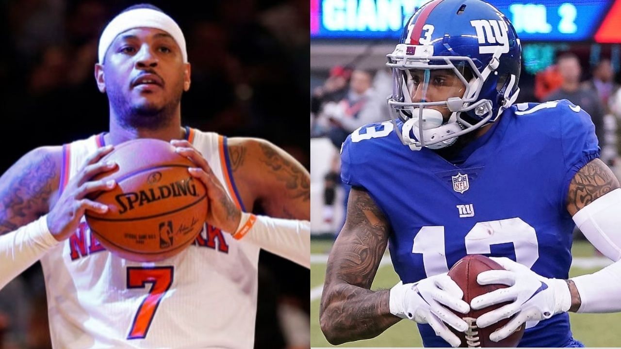 Carmelo Anthony and Odell Beckham Jr.