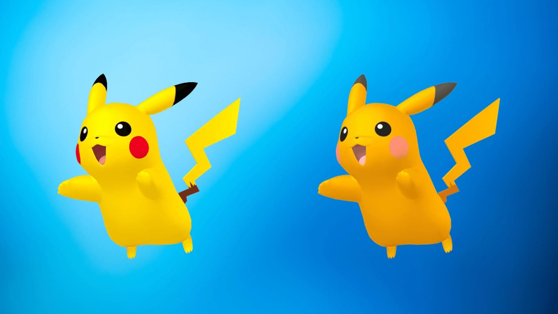 Regular and shiny Pikachu (Image via TPC)
