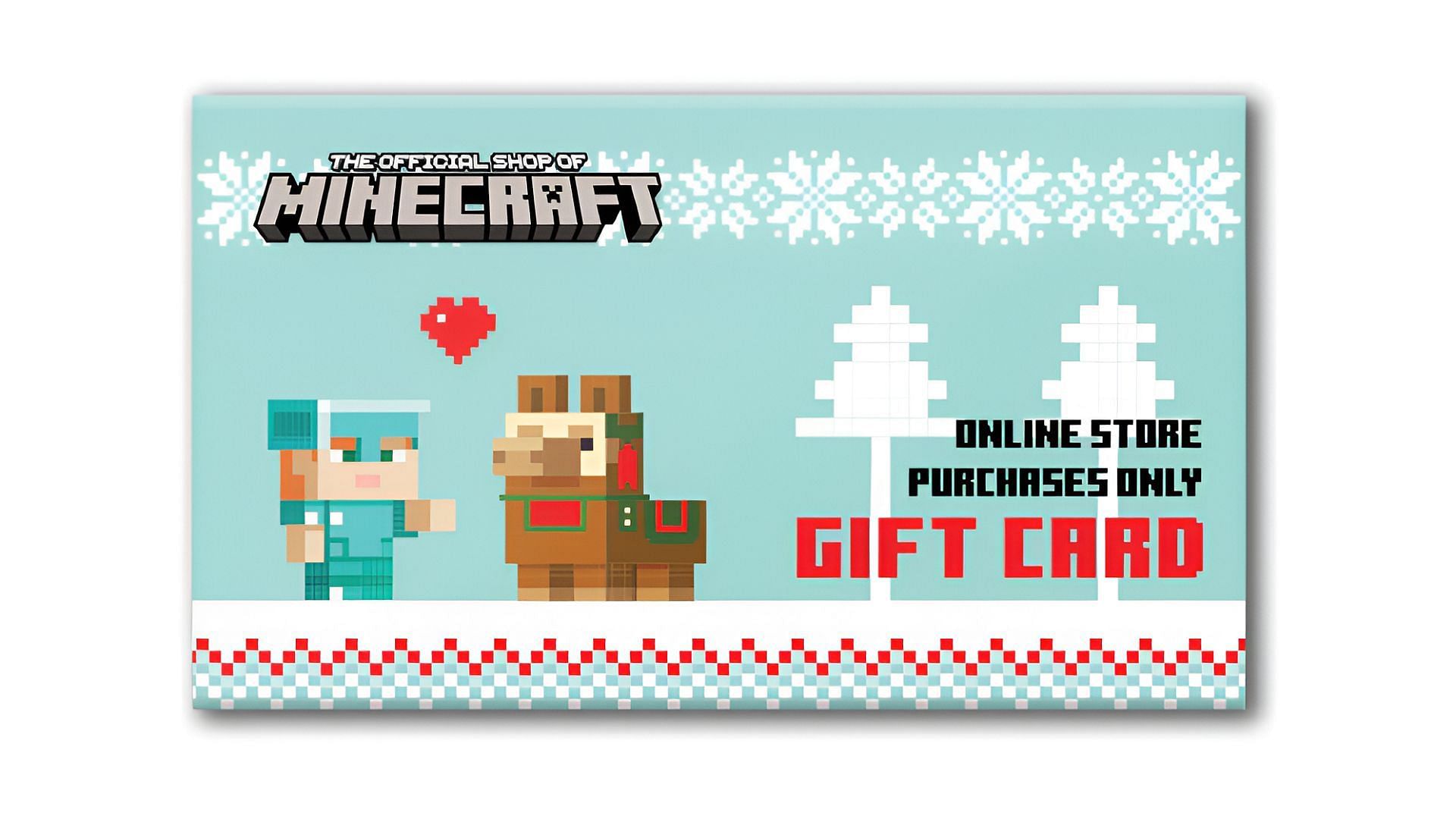 Online shop gift cards are handled a little differently compared to their counterparts (Image via Mojang)