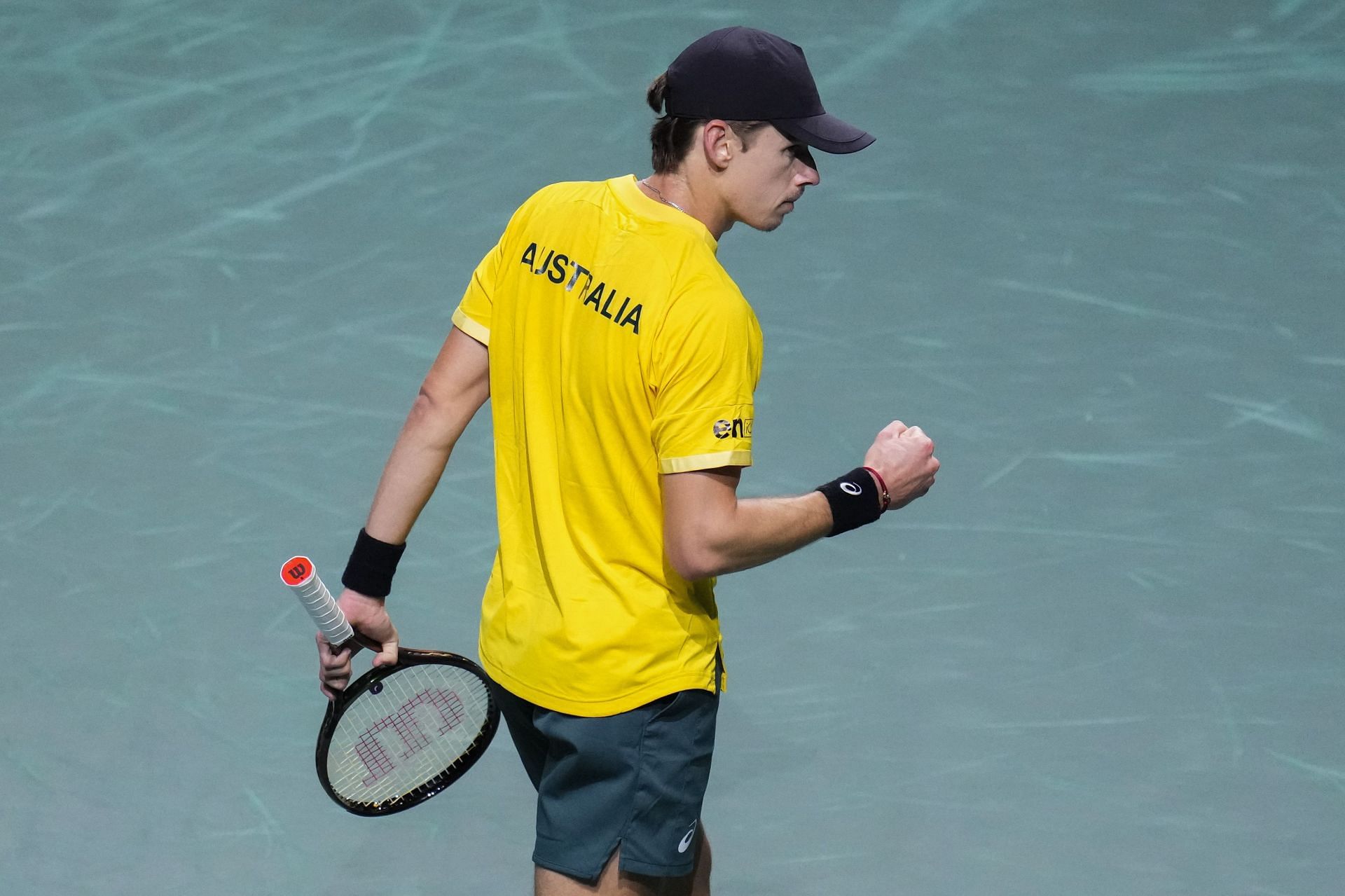 Alex de Minaur pictured at the 2023 Davis Cup Finals