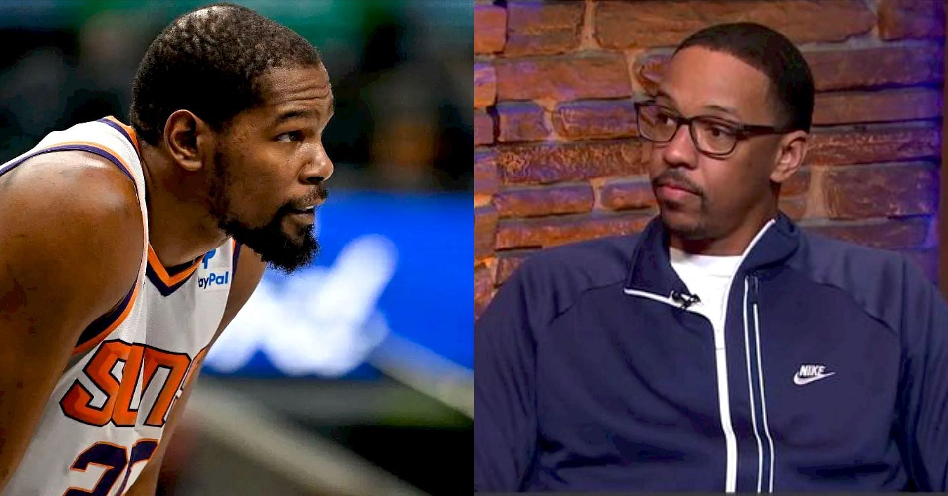 Phoenix Suns superstar forward Kevin Durant and former NBA champion Channing Frye