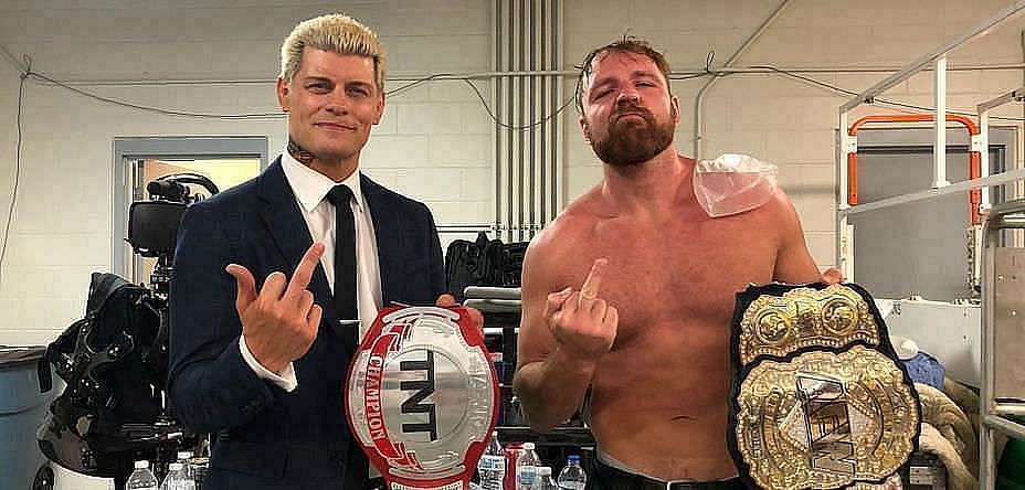 Moxley with Cody Rhodes