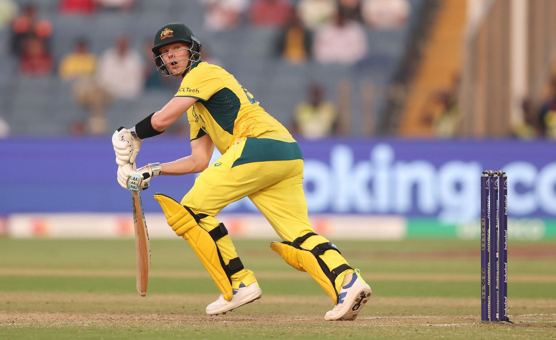 Steve Smith during Australia v Bangladesh - ICC World Cup 2023 [Getty Images]
