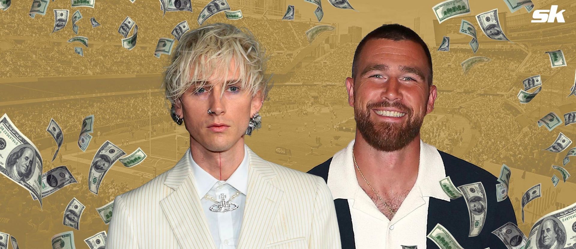 Machine Gun Kelly pleads for Travis Kelce to play for the Cleveland Browns.