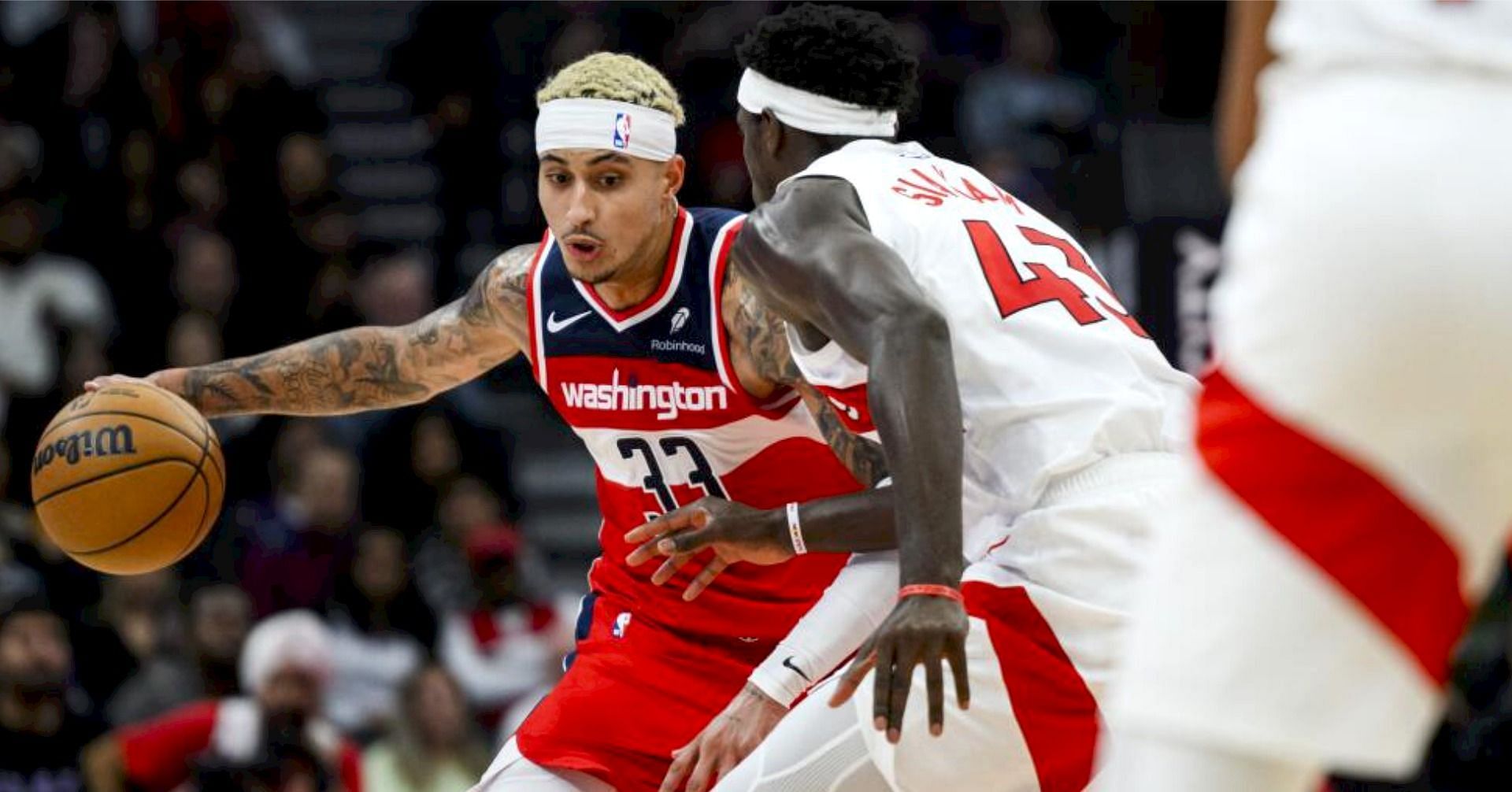 Washington Wizards forward Kyle Kuzma and Toronto Raptors star forward Pascal Siakam