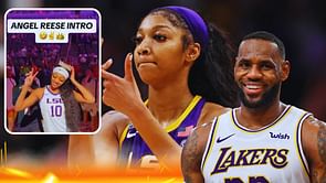 "Blud thinks she’s Bron" - Angel Reese imitating LeBron James' 'crown' game-intro against Buffaloes has fans mocking her