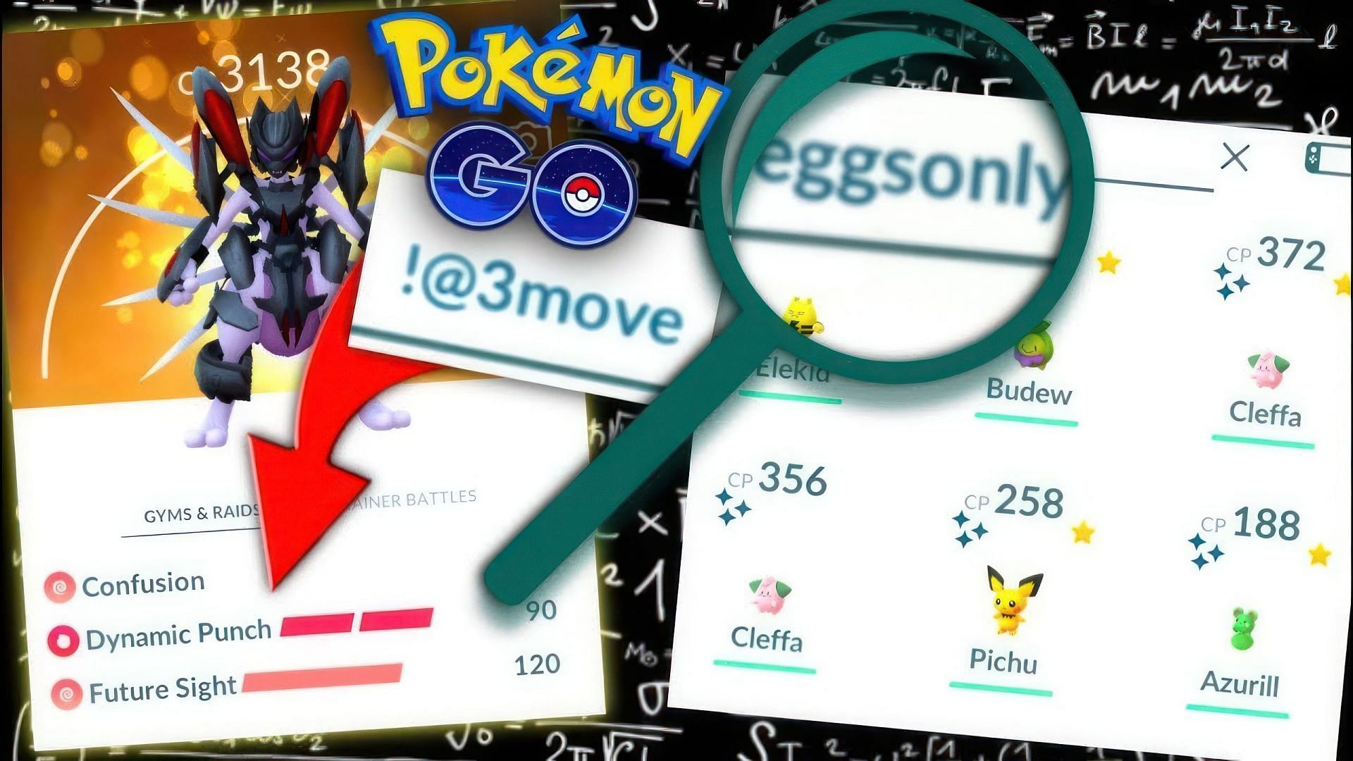 Pokemon GO search strings (Image via Sportskeeda || Niantic)