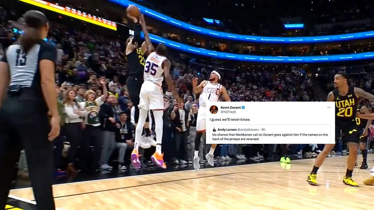 Kevin Durant has savage response to fan who questioned controversial foul