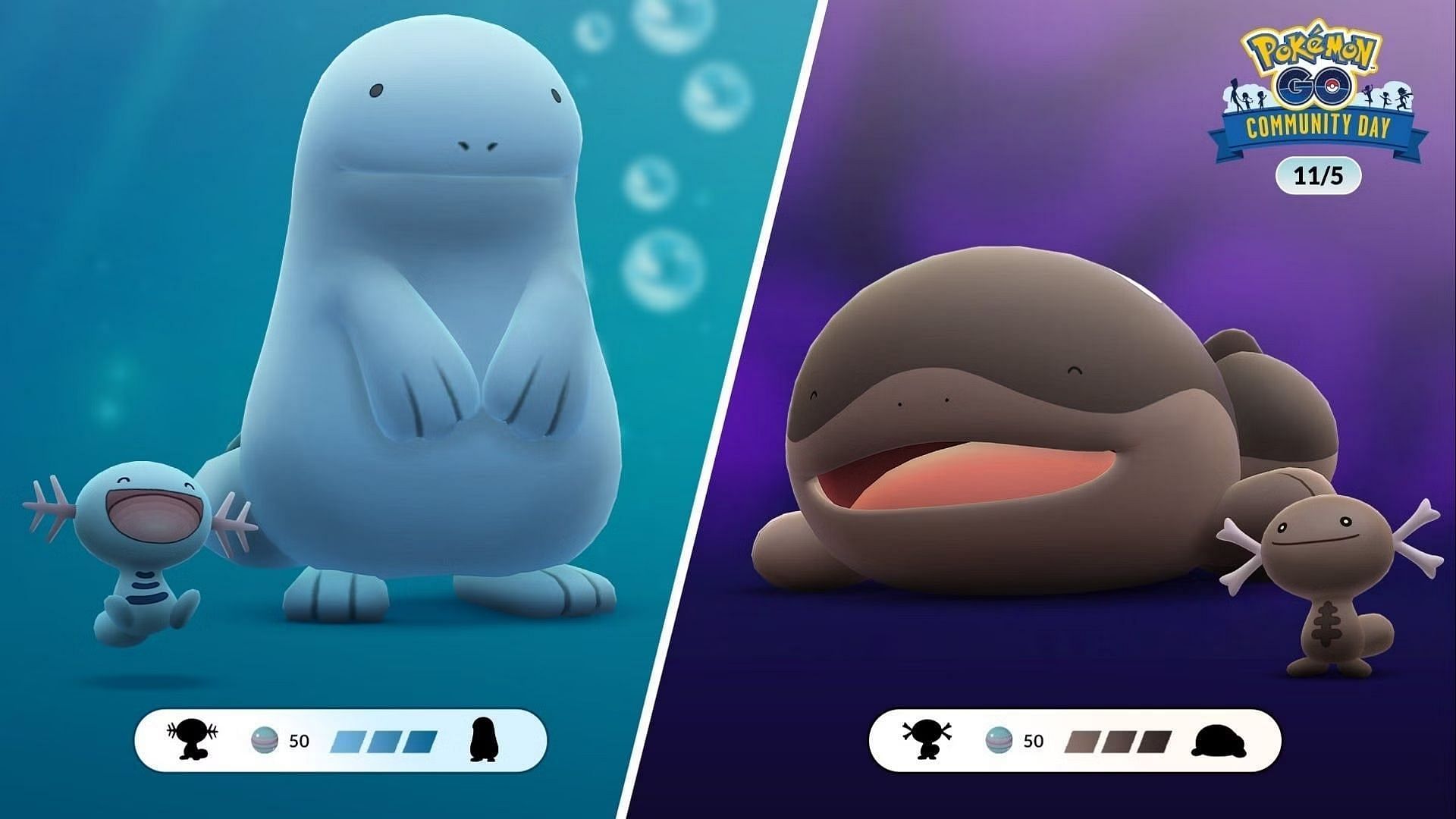 Quagsire and Clodsire (Image via Niantic)