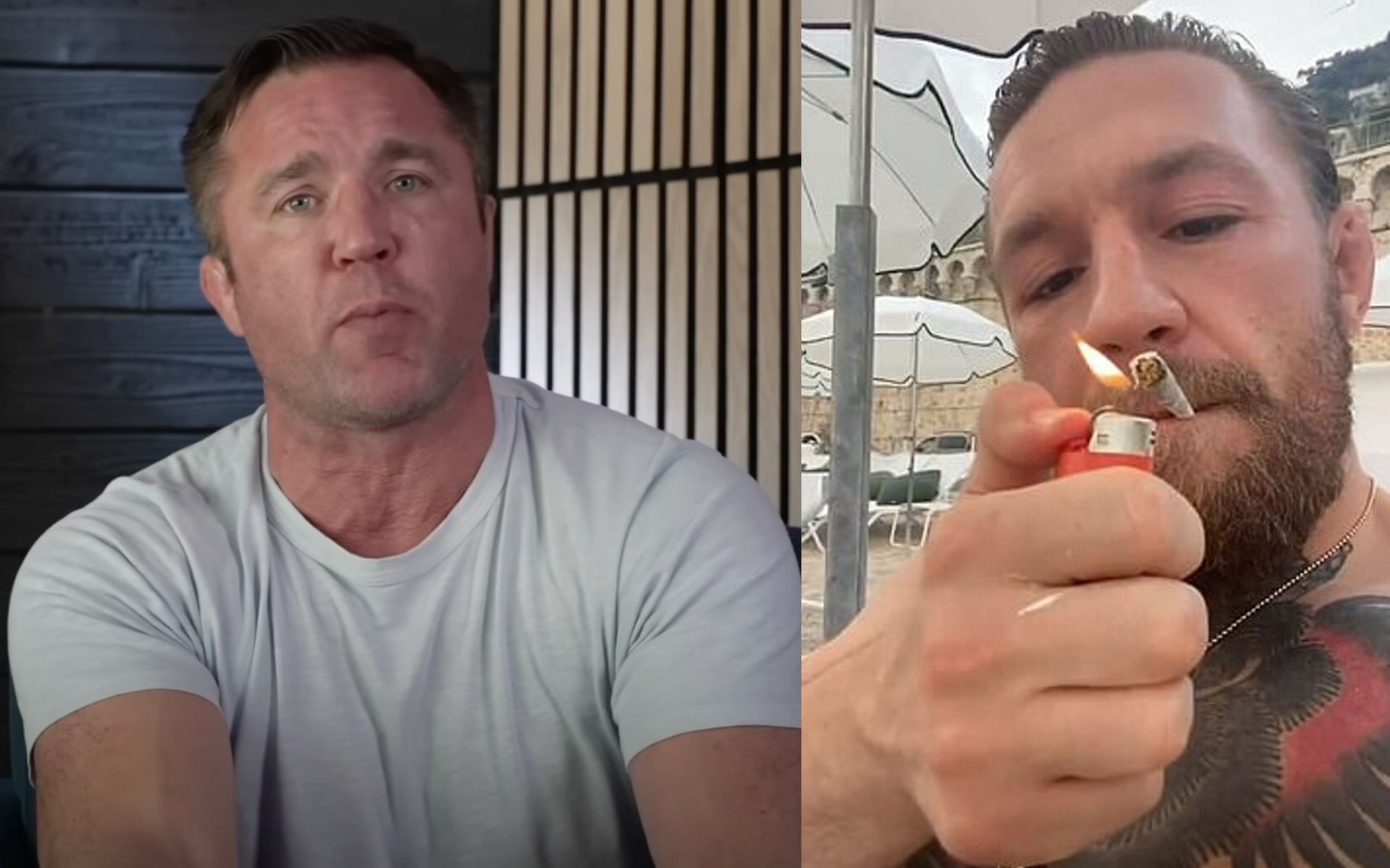 Chael Sonnen (left) and Conor McGregor (right). [via YouTube Chael Sonnen and Instagram @thenotoriousmma]