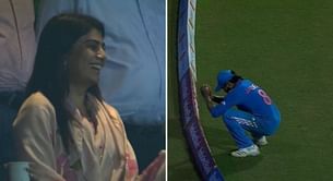 [Watch] Ravindra Jadeja takes a sky-high catch to dismiss dangerous Glenn Phillips in World Cup semifinal vs NZ, wife Rivaba reacts