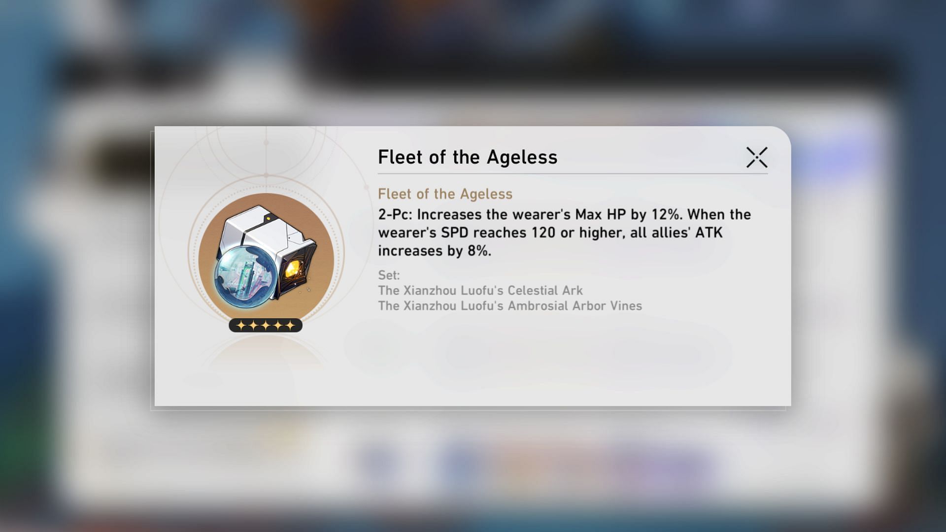 Fleet of the Ageless Planar Ornament Set (Image via HoYoverse)