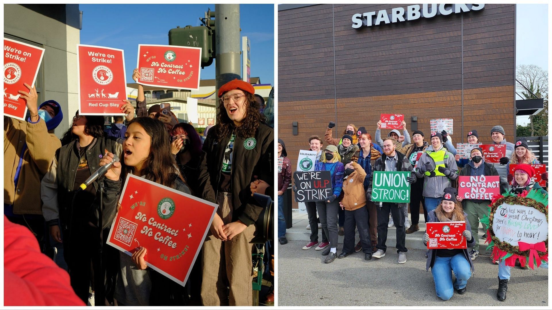 Unionized Starbucks workers are all set for the next Red Cup Rebellion (Image via X/@SBWorkersUnited)