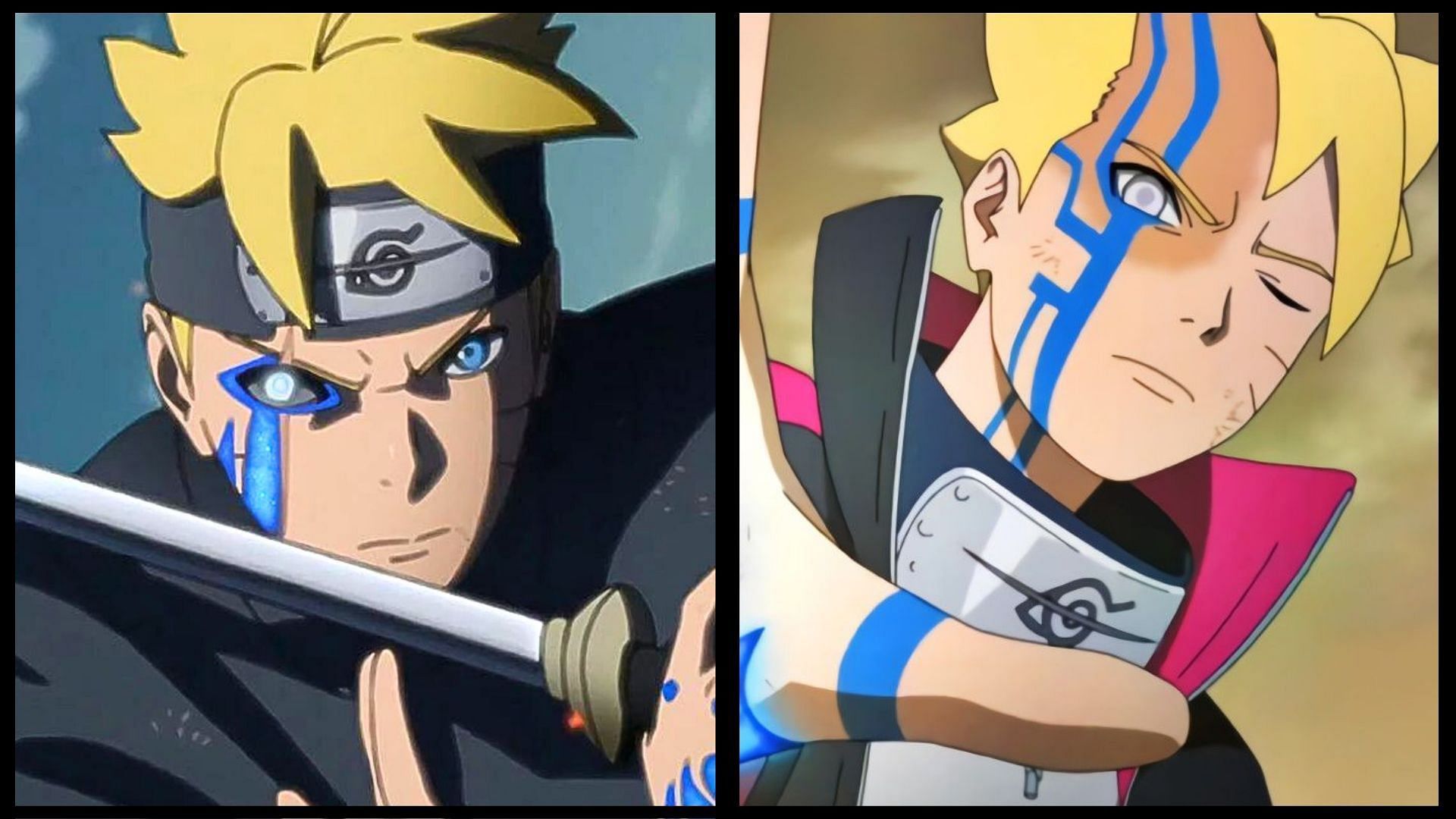 Boruto under the influence of the Karma seal as seen in the anime series (Image via Studio Pierrot)