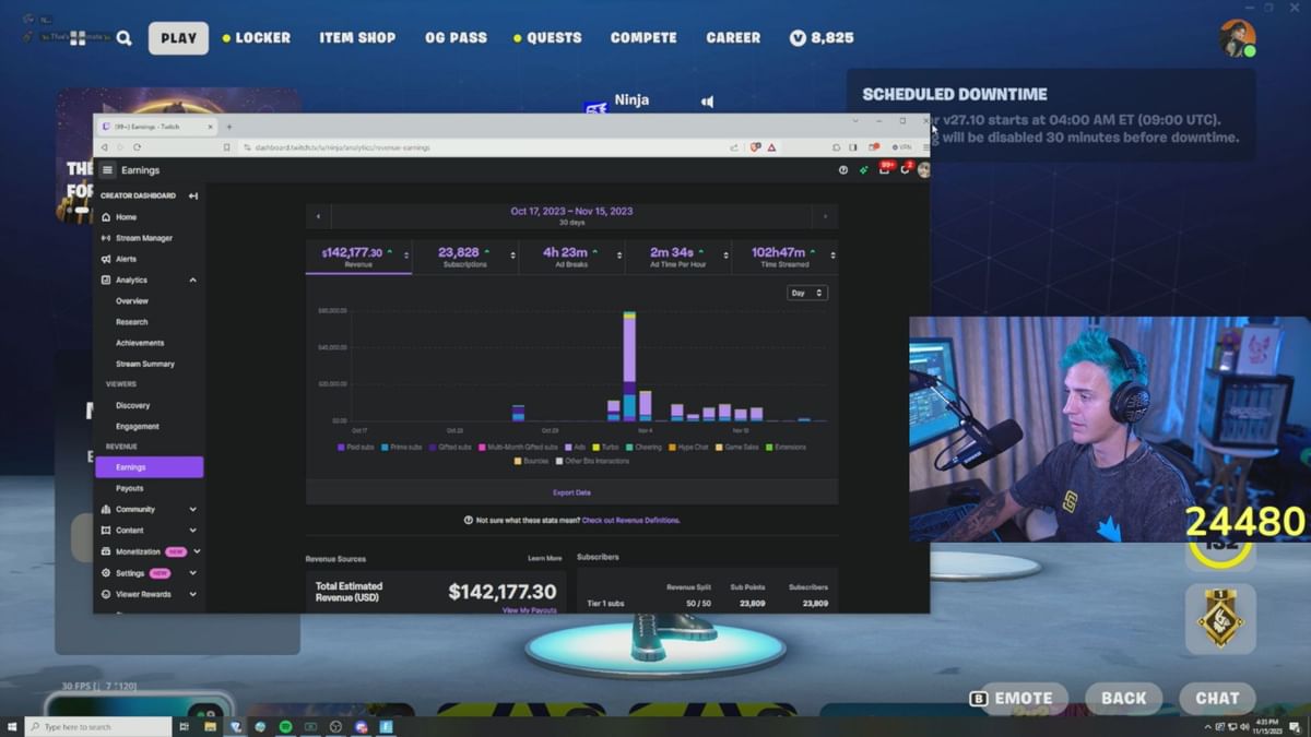 "Lifechanging money made in one stream" Ninja leaking his Twitch leaves fans shocked