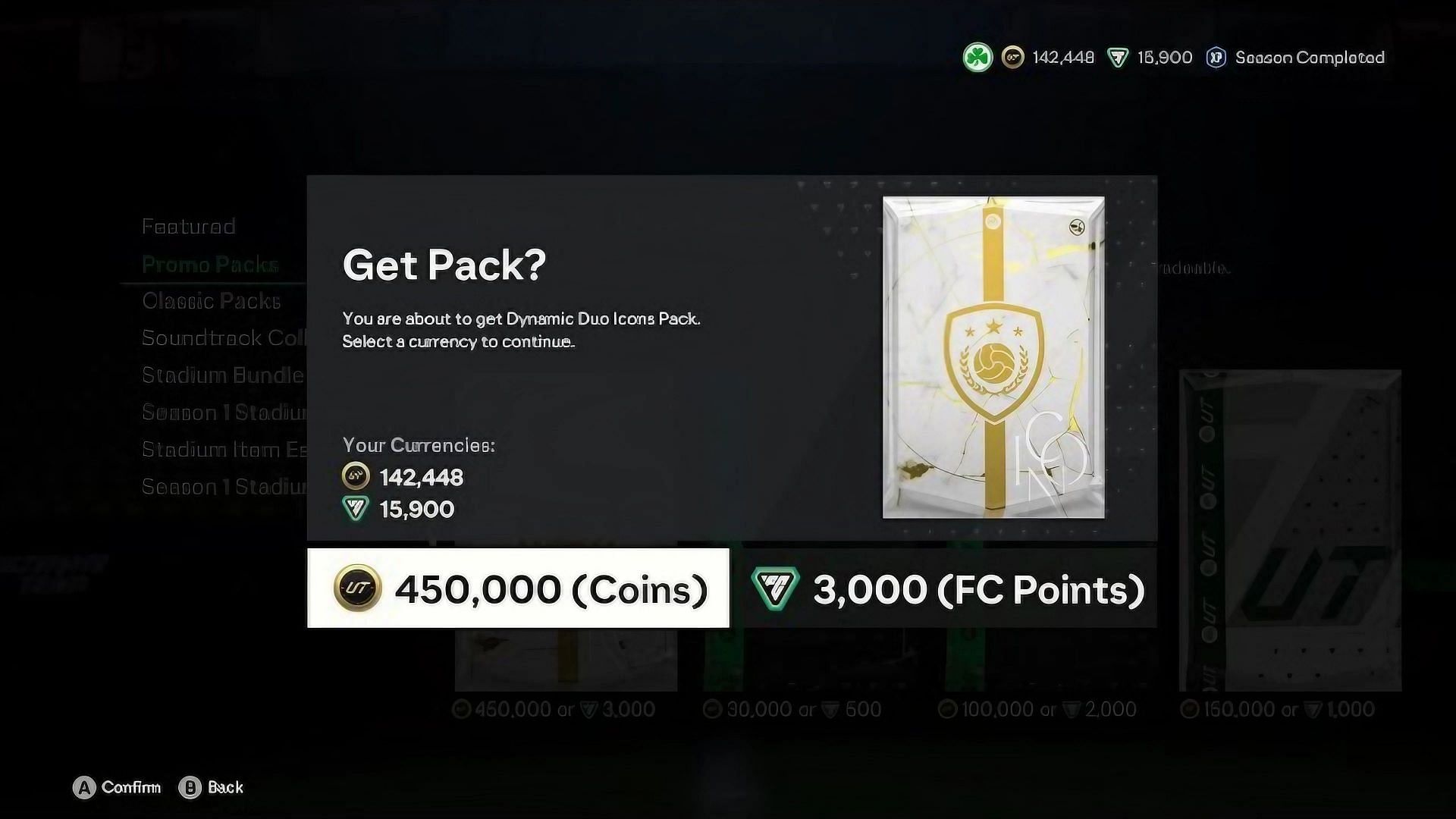 A new promo pack has been released in EA FC 24 to celebrate Black Friday (Image via EA Sports)