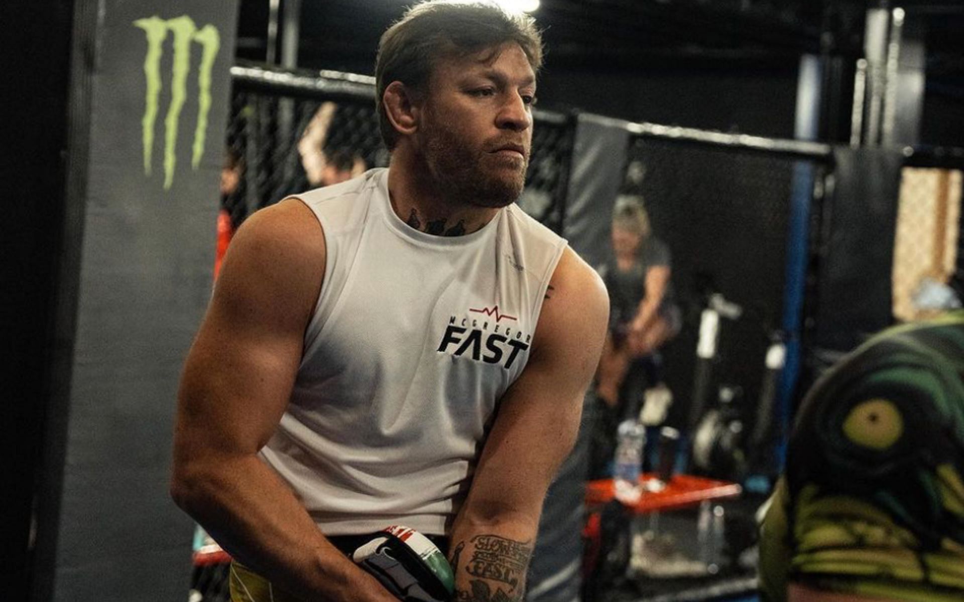 Conor McGregor training at SBG Ireland [Photo Courtesy @thenotoriousmma on Instagram]