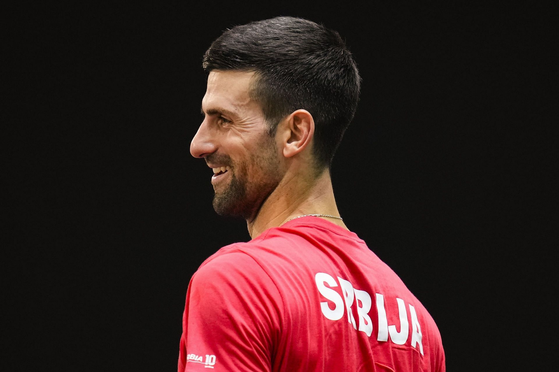 Novak Djokovic at the Davis Cup Finals